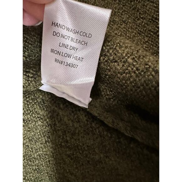 Comfy Long Duster Cadigan Sweater Women Small Chunky Academia Grunge Dark Warm - Picture 8 of 9